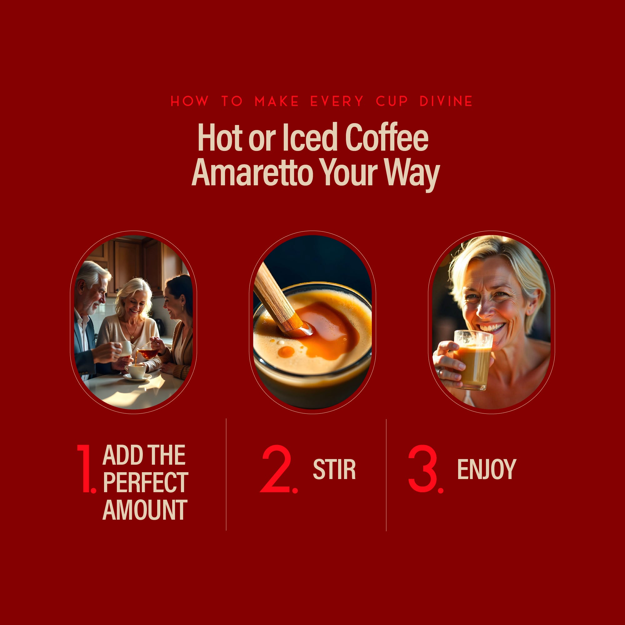 RIO Amaretto Syrup, Barista-Grade Amaretto Coffee Syrup for Lattes & Macchiatos, Flavoring for Hot & Iced Drinks, Non-GMO, 700ml RIO Amaretto Syrup, Barista-Grade Amaretto Coffee Syrup for Lattes & Macchiatos, Flavoring for Hot & Iced Drinks, Non-GMO, 700ml