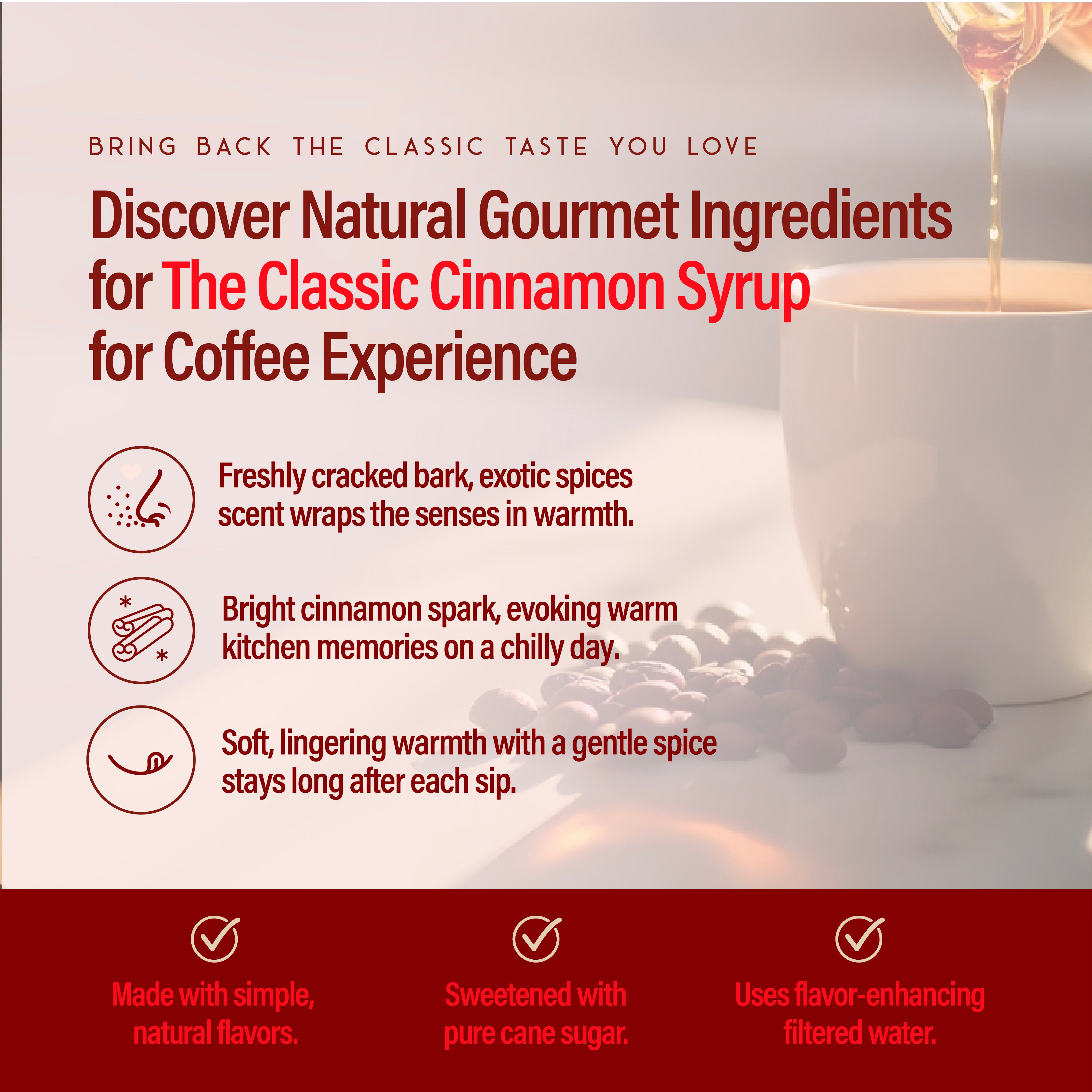 RIO Cinnamon Syrup For Coffee, Barista-Grade Cinnamon Coffee Syrup for Lattes & Macchiatos, Flavoring for Hot & Iced Drinks, Non-GMO, 700ml RIO Cinnamon Syrup For Coffee, Barista-Grade Cinnamon Coffee Syrup for Lattes & Macchiatos, Flavoring for Hot & Iced Drinks, Non-GMO, 700ml
