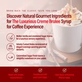 RIO Creme Brulee Syrup, Barista-Grade Creme Brulee Coffee Syrup for Lattes & Macchiatos, Flavoring for Hot & Iced Drinks, Non-GMO, 700ml
