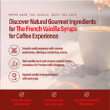 RIO French Vanillla Syrup For Coffee , Barista-Grade French Vanillla Coffee Syrup for Lattes & Macchiatos, Flavoring for Hot & Iced Drinks, Non-GMO, 700ml