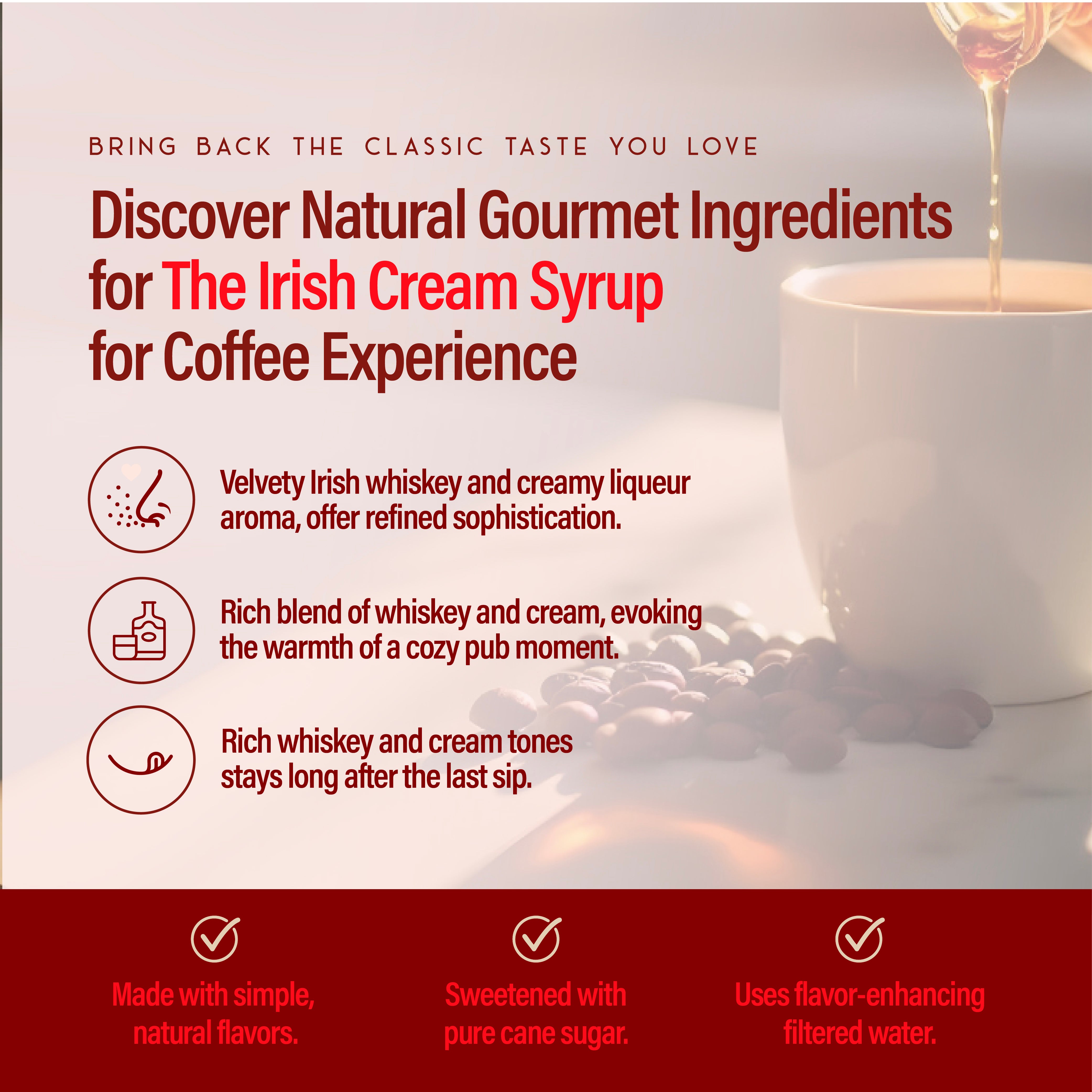 RIO Irish Cream Syrup for Coffee, Barista-Grade Irish Cream Coffee Syrup for Lattes & Macchiatos, Flavoring for Hot & Iced Drinks, Non-GMO, 700ml RIO Irish Cream Syrup for Coffee, Barista-Grade Irish Cream Coffee Syrup for Lattes & Macchiatos, Flavoring for Hot & Iced Drinks, Non-GMO, 700ml