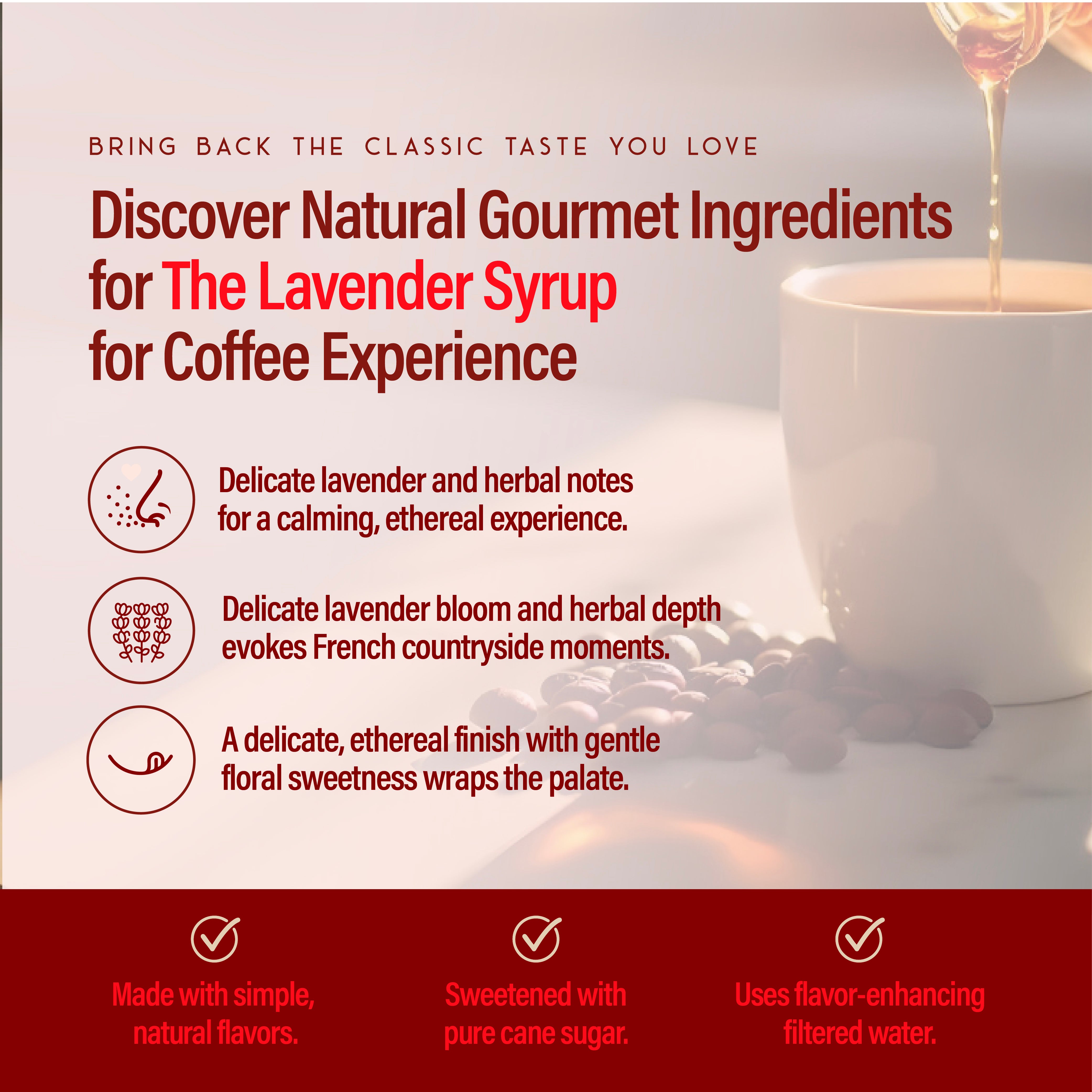 RIO Lavender Syrup For Coffee, Barista-Grade Lavender Coffee Syrup for Lattes & Macchiatos, Flavoring for Hot & Iced Drinks, Non-GMO, 700ml RIO Lavender Syrup For Coffee, Barista-Grade Lavender Coffee Syrup for Lattes & Macchiatos, Flavoring for Hot & Iced Drinks, Non-GMO, 700ml