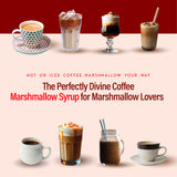 RIO Marshmallow Syrup For Coffee, Barista-Grade Marshmallow Coffee Syrup for Lattes & Macchiatos, Flavoring for Hot & Iced Drinks, Non-GMO, 700ml