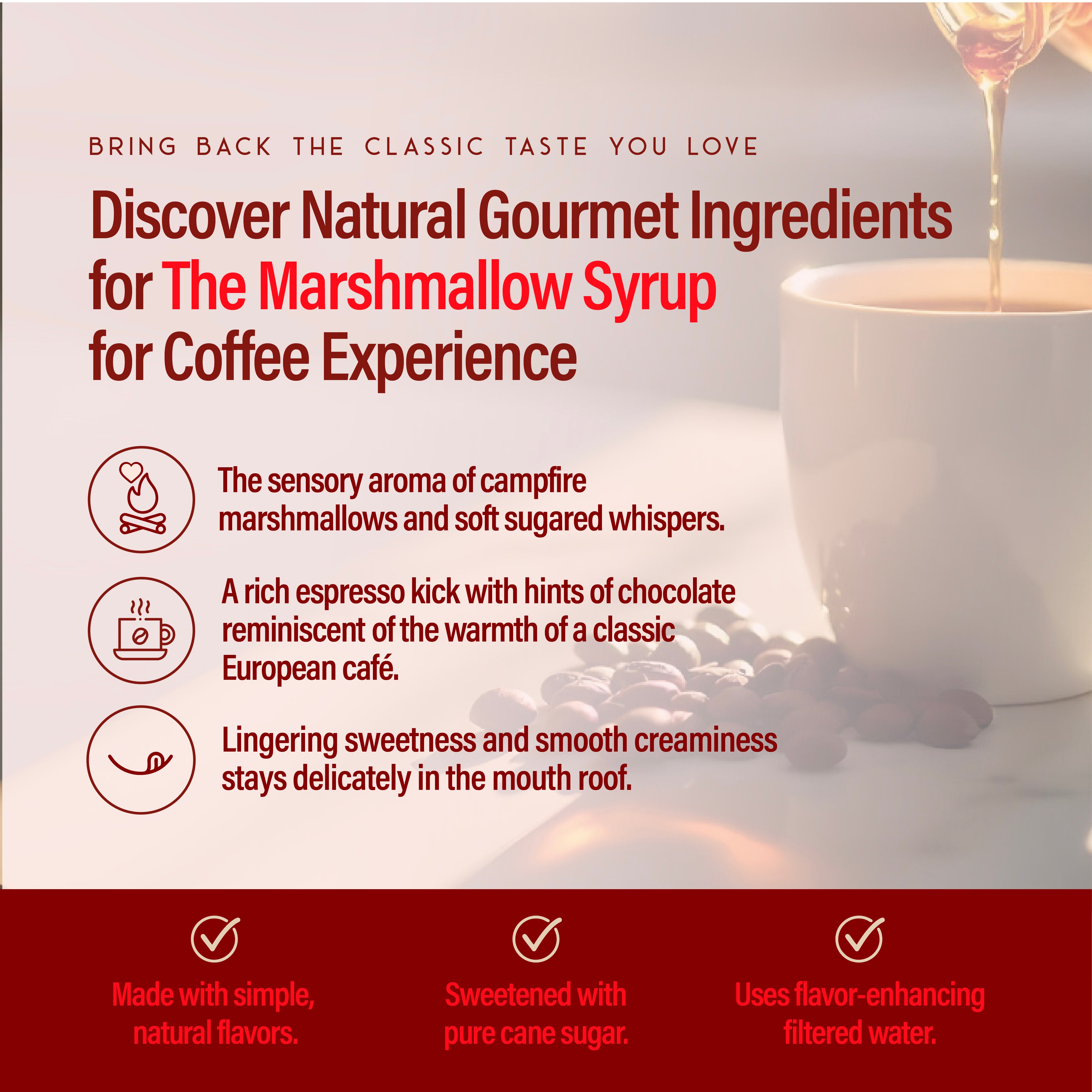 RIO Marshmallow Syrup For Coffee, Barista-Grade Marshmallow Coffee Syrup for Lattes & Macchiatos, Flavoring for Hot & Iced Drinks, Non-GMO, 700ml RIO Marshmallow Syrup For Coffee, Barista-Grade Marshmallow Coffee Syrup for Lattes & Macchiatos, Flavoring for Hot & Iced Drinks, Non-GMO, 700ml