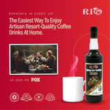 RIO Mocha Syrup For Coffee, Barista-Grade Mocha Flavoring Syrup for Lattes & Macchiatos, Flavoring for Hot & Iced Drinks, Non-GMO, 700ml