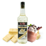 RIO White Chocolate Coffee Syrup, Barista-Grade White Chocolate Syrup For Coffee for Lattes & Macchiatos, Flavor for Hot & Iced Drinks, Non-GMO, 700ml
