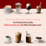 RIO White Chocolate Coffee Syrup, Barista-Grade White Chocolate Syrup For Coffee for Lattes & Macchiatos, Flavor for Hot & Iced Drinks, Non-GMO, 700ml