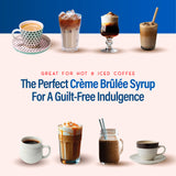 RIO Sugar Free Creme Brulee Syrup for Coffee – Zero Sugar, Barista-Grade Coffee Syrup for Lattes & Macchiatos,  Flavoring for Hot & Iced Drinks, 700ml